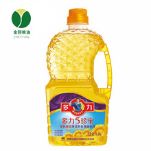 多力五珍宝葵花调和油1.8L 家用炒菜五珍宝葵花植物调和食用油