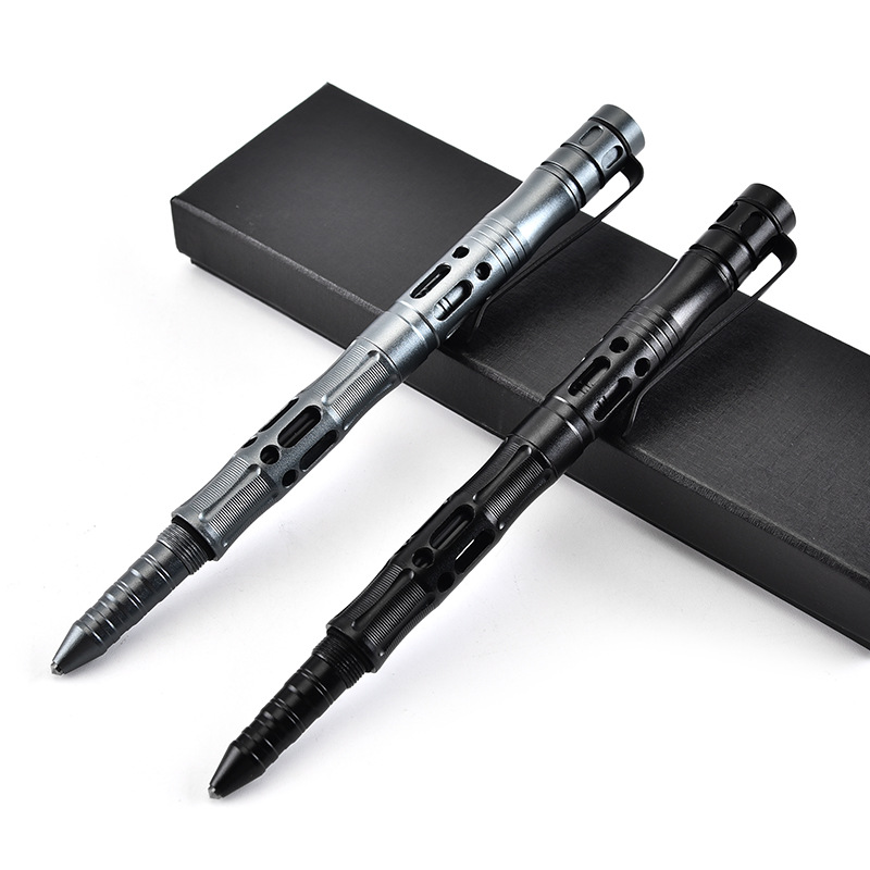 厂家批发 户外多功能LED灯战术笔  防卫战术笔带电筒铝合金笔