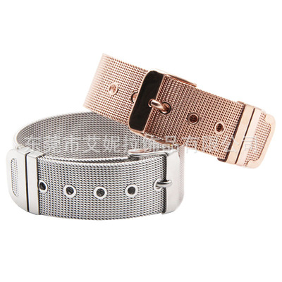 Stainless steel mesh Watch strap Braided watch chain Titanium steel bracelet diy Jewelry with chain