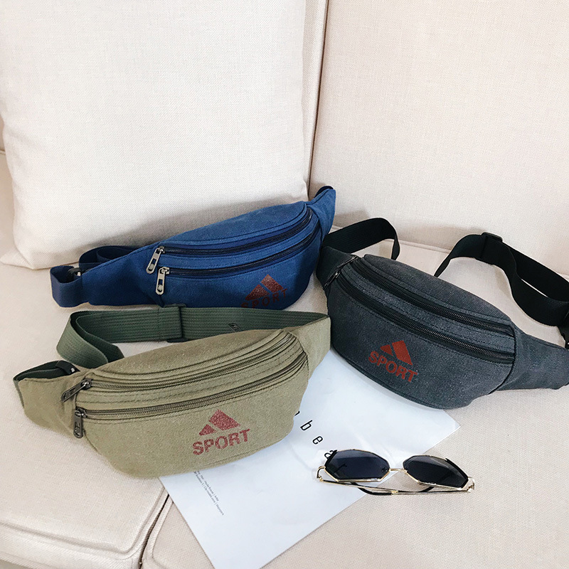 外贸男士腰包定制休闲时尚手机腰包运动户外旅行耐磨跑步包