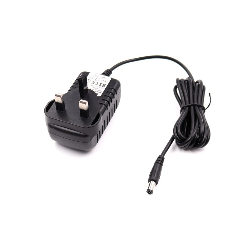 12V1A 英国认证 VGA分配器一分四带音频电脑1进4出视频分屏器电源