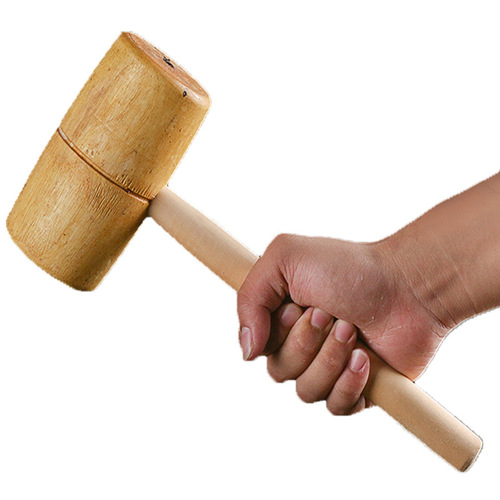 Wooden hammer, carpentry hammer, wood hammer, small wooden hammer, yellow sandalwood solid wood handmade hammer, wooden handle, mallet tool, large wooden hammer