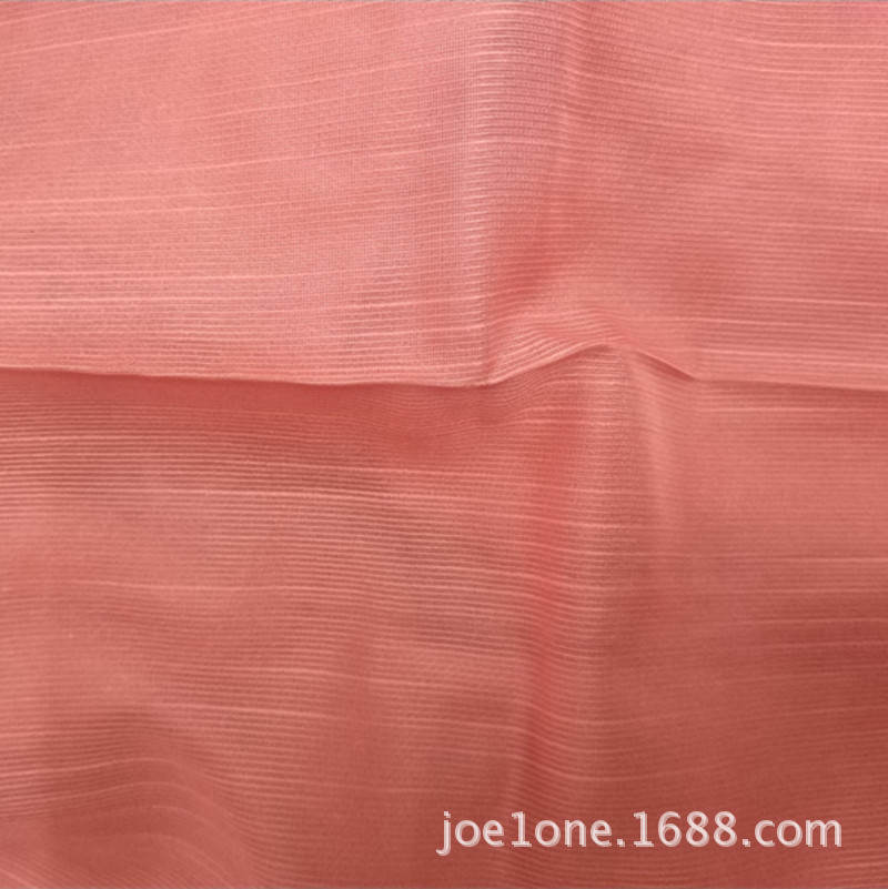 现货供应新品竹节雪纺横条纹提花雪纺时尚春夏女装连衣裙面料