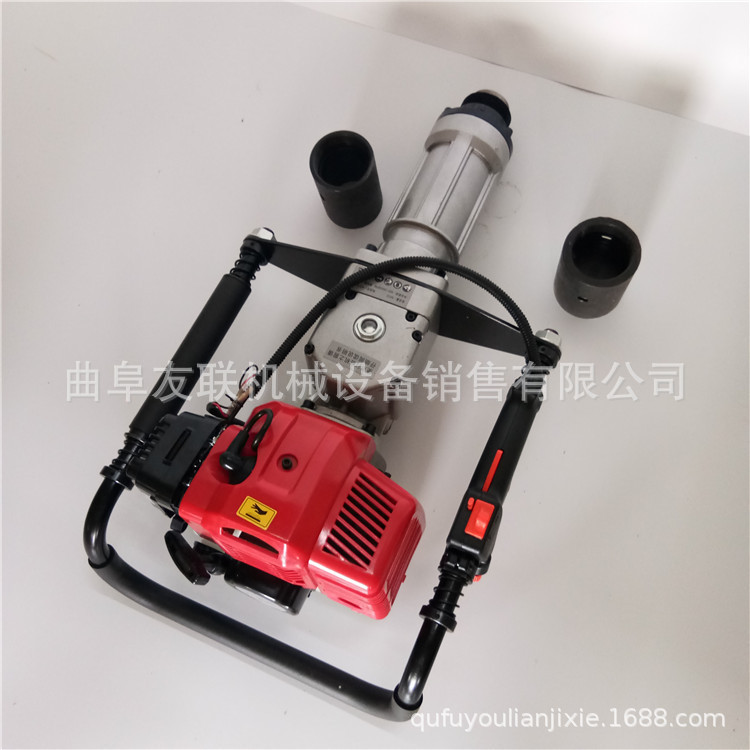 手持式小型二冲程打桩机 便携式河底栽桩机 直销现货库存植桩机