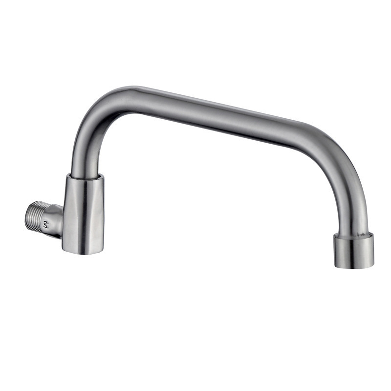 Hui porcelain 304 stainless steel wire drawing semi-automatic swing hotel kitchen stove faucet stove semi-automatic swing