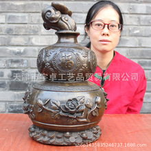 宇卓铜器   纯铜葫芦 黄铜葫芦 福字葫芦 铜葫芦 工艺品 摆件