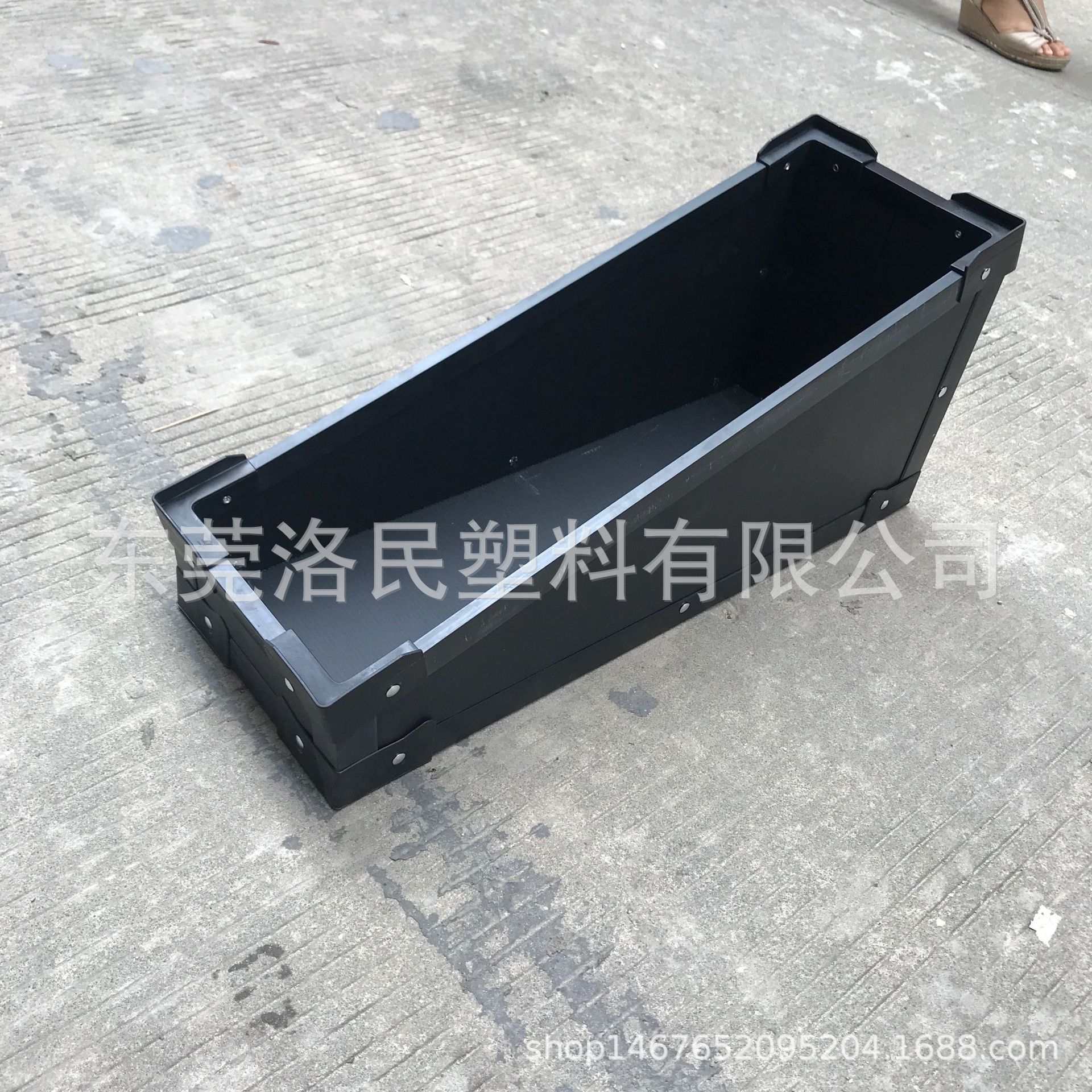 大量销售蓝色防静电周转箱 单层骨架箱 清远pp周转箱 塑胶中空箱