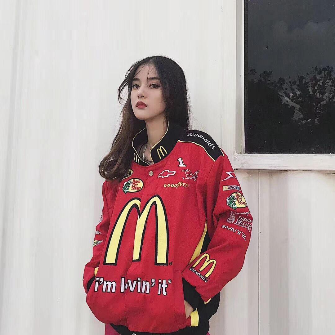 customized spring and autumn new pattern lovers Embroidery Jacket fashion Stand collar Self cultivation Men's coat leisure time Europe and America Teenagers