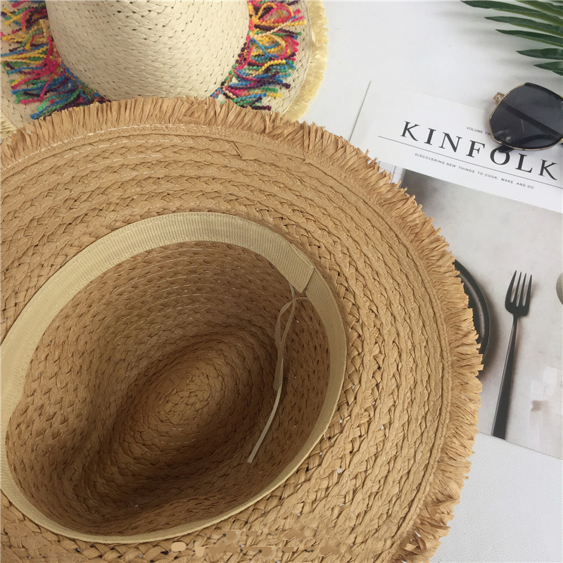 Stylish Women's Straw Hat For Summer Seaside Vacation And Beach_voghion.com
