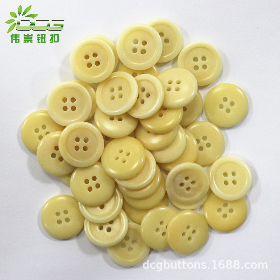 出口欧美 天然真果实钮扣 高端冬季时装扣子 四眼小圆边衬衫纽扣