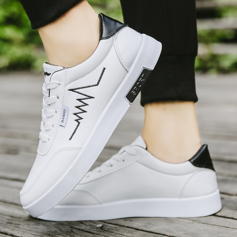夏季韩版潮流白鞋耐磨板鞋男士百搭休闲鞋小白鞋潮鞋|ru