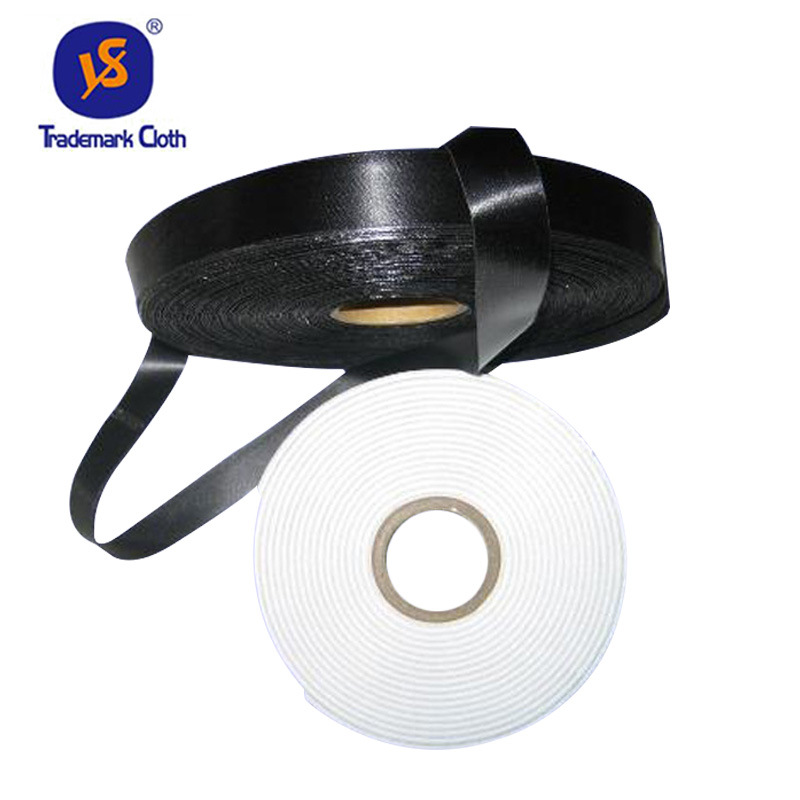 东莞黑色丝带商标印刷材料 定做颜色织边带商标