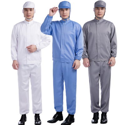 Long sleeve Food factory work clothes suit Thick section workshop coverall dustproof Cleanse clothing food workshop coverall