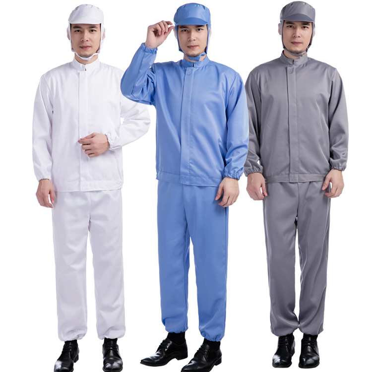 Long sleeve Food factory work clothes suit Thick section workshop coverall dustproof Cleanse clothing food workshop coverall