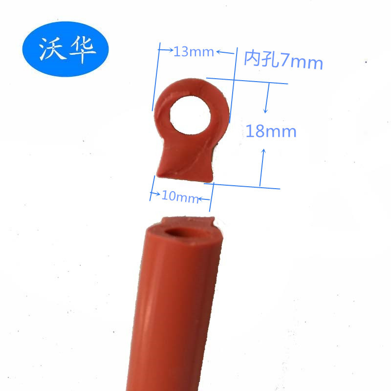 硅胶空心防撞密封条 耐高温烟囱模具密封条 D型硅胶防撞密封条