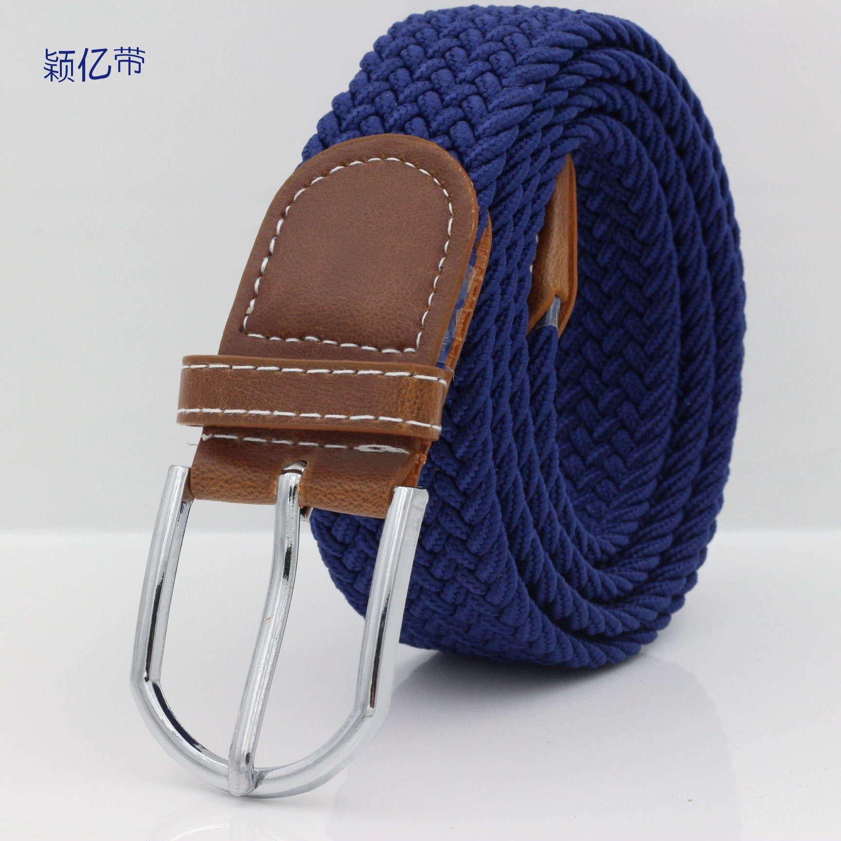 Elastic woven belt for leisure, trousers for men and women, elastic waist