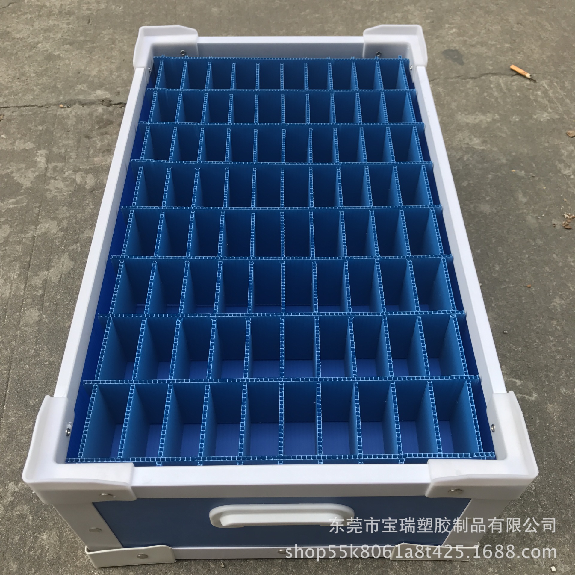 供珠海惠州塑料中空板骨架箱配置刀卡 连盖骨架箱 静电骨架