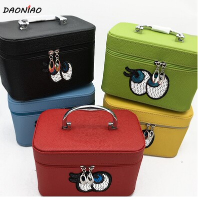 廠家直銷2018新款韓版化妝包化妝箱手拿包