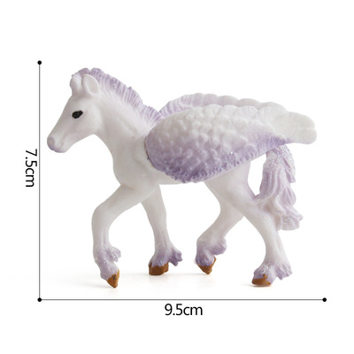 Cross-Biên Giới Cổ Điển Mô Hình Động Vật Châu Âu Thần Thoại Unicorn Pegasus Đồ Chơi Mô Hình Mô Phỏng Động Vật Đồ Chơi Mô Hình