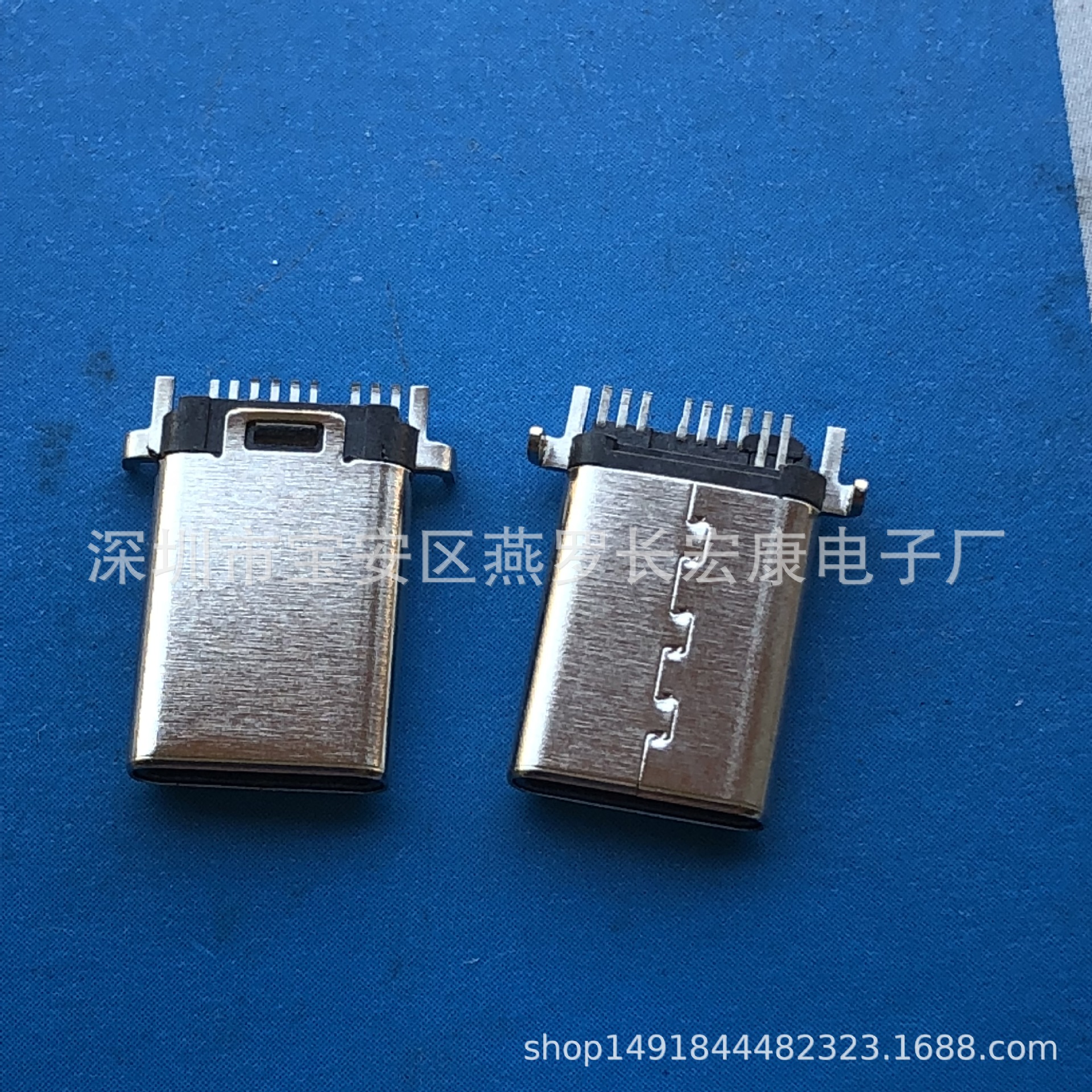 Type-c 夹板公头 铆压加长11.5mm 超薄2.4/3.0mm 带接地/K脚-阿里巴巴