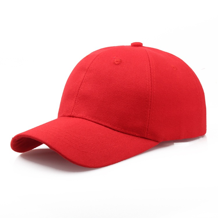全棉鸭舌帽棒球帽批发光板帽纯色帽广告帽工作帽定logo绣花印花