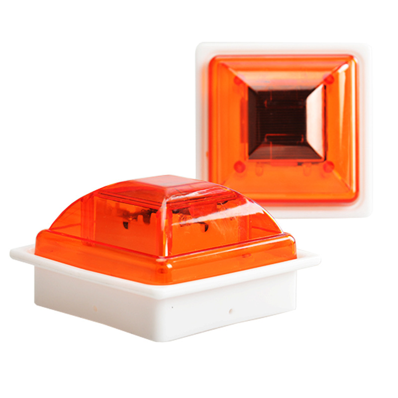 厂家直销交通设施太阳能柱帽灯城市护栏柱帽反光标识光感LED灯