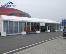 玻璃牆戶外展覽篷房 慶典宴會開業活動歐式篷房搭建 白色大篷