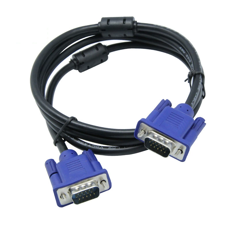 VGA cable 3+2 computer TV display connection cable VGA projector HD line data cable 1.5 meters