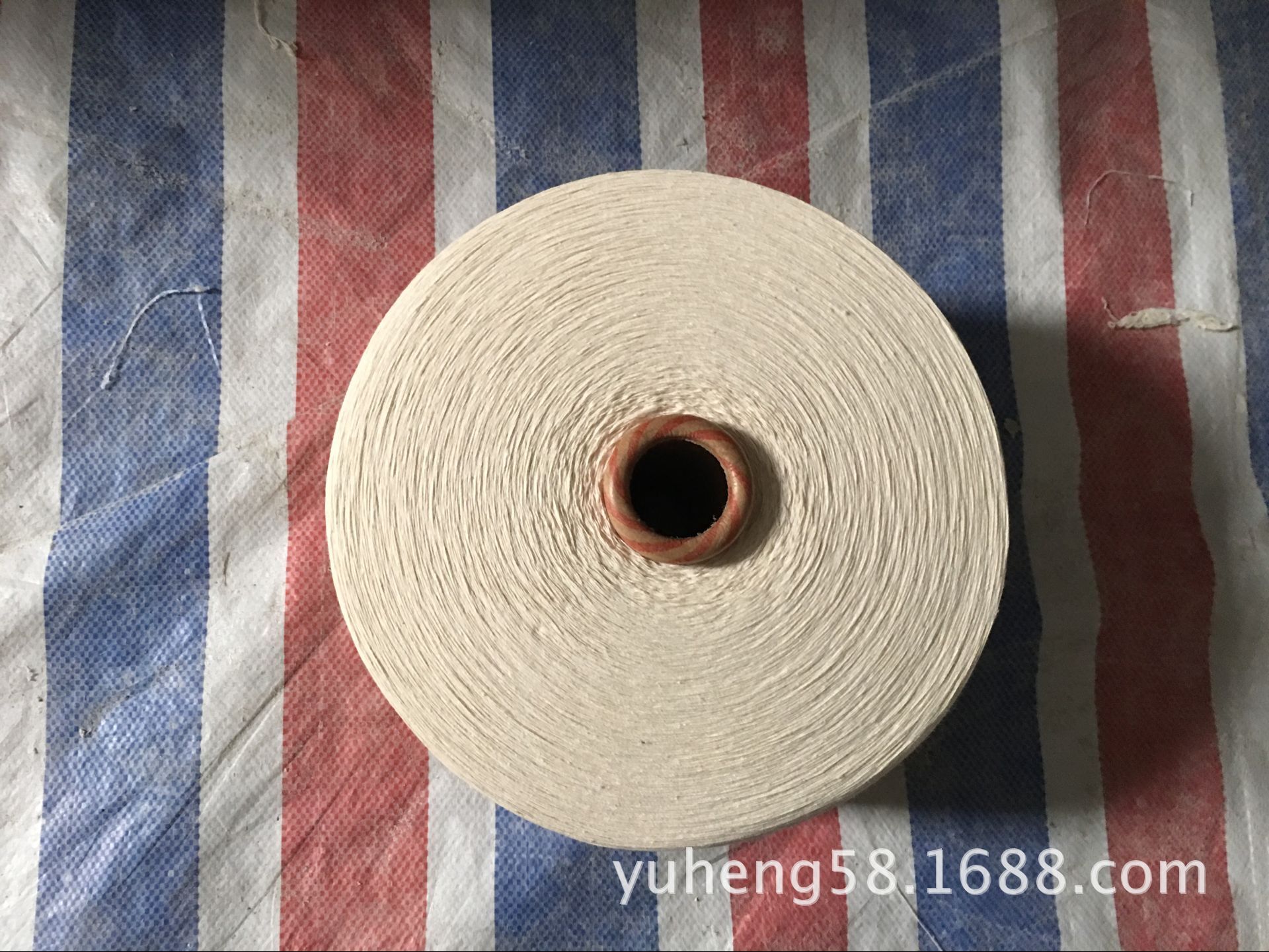 专业生产7支-10支再生本色棉纱 TC 涤棉纱