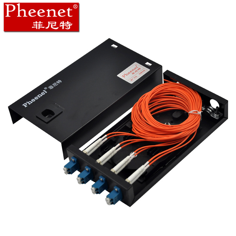 Pheenet菲尼特 8芯LC 光纤终端盒  多模满配  桌面式