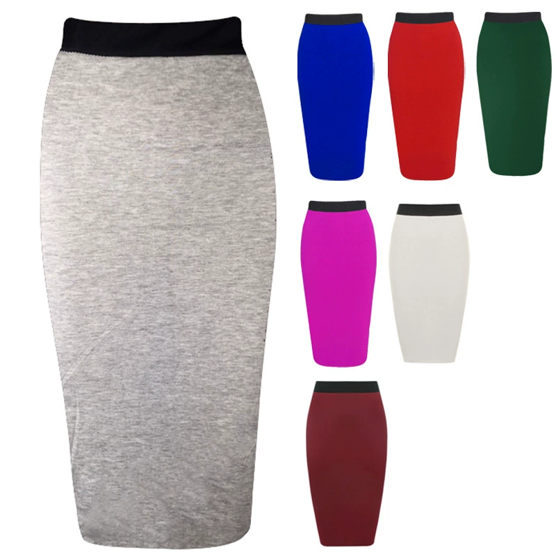 Экспорт женской одежды 2025 года: юбки из хлопка с эластичной талией, 8 цветов, лоскутный дизайн, для трансграничных продаж на Ebay, Amazon и AliExpress.