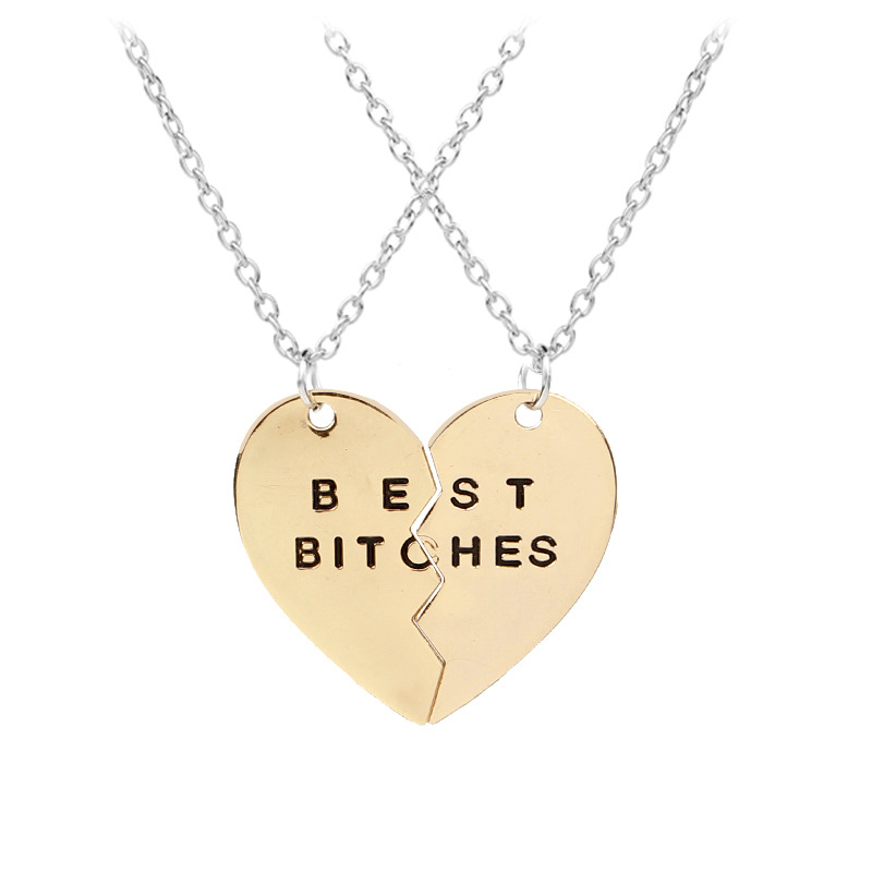 Hot-selling Fashion Best Friend Three Petal Stitching Girls Alloy Necklace display picture 10
