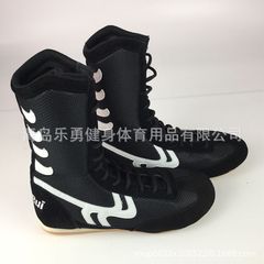 Boxing training shoes, high-top boxing shoes, gum rubber soles