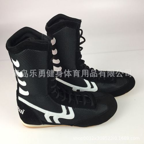 Boxing training shoes, high-top boxing shoes, gum rubber soles