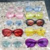 Retro round glasses solar-powered, building blocks, lens, sunglasses, 2018, new collection