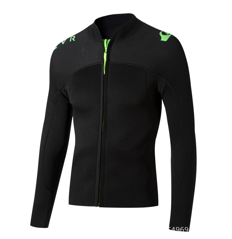 3mm Thickened Diving Suit Women's Surf Jacket Split Long Sleeve Top Snorkeling Jellyfish Suit Warm Cold Sun Protection 3mm Thickened Diving Suit Women's Surf Jacket Split Long Sleeve Top Snorkeling Jellyfish Suit Warm Cold Sun Protection