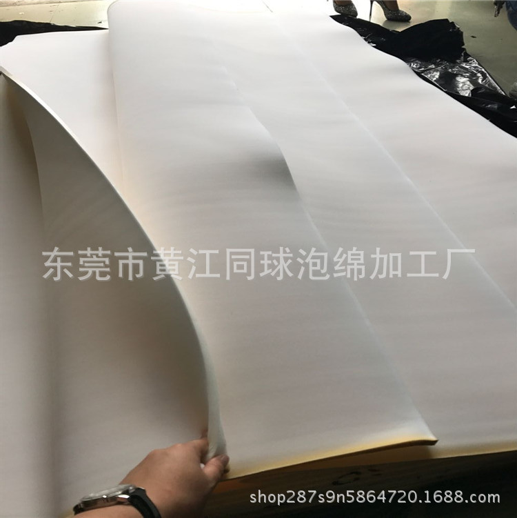 厂家直销 增白色1*2M*10MM进口海绵片材 进口气垫海绵垫片