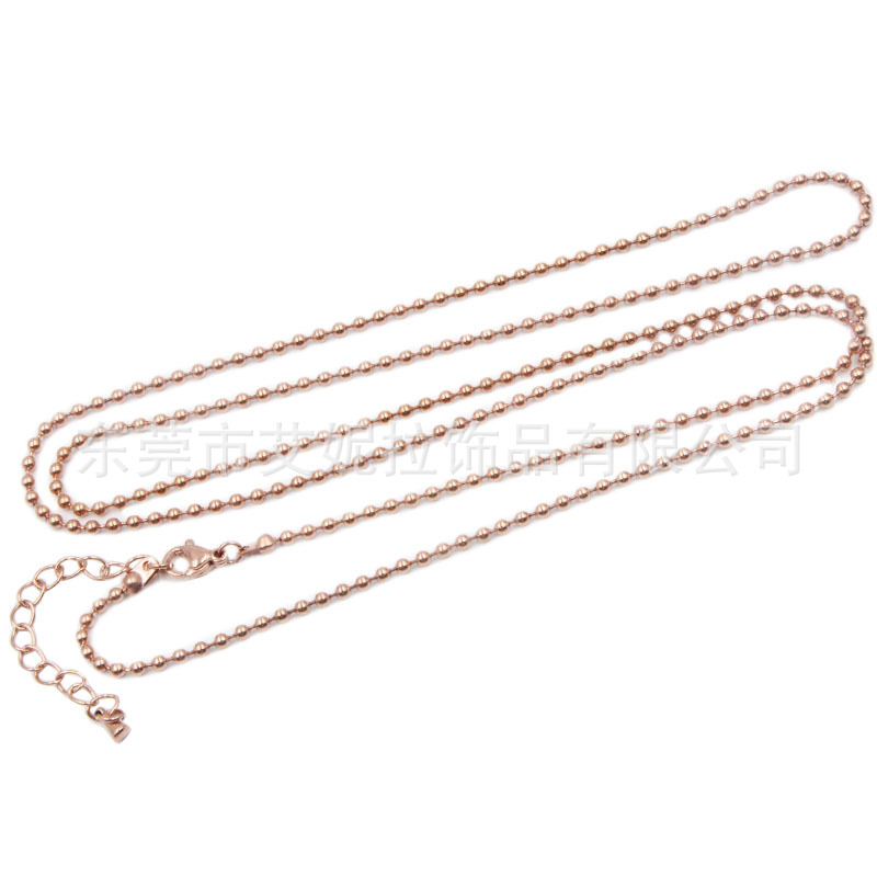 玫瑰金珠链6