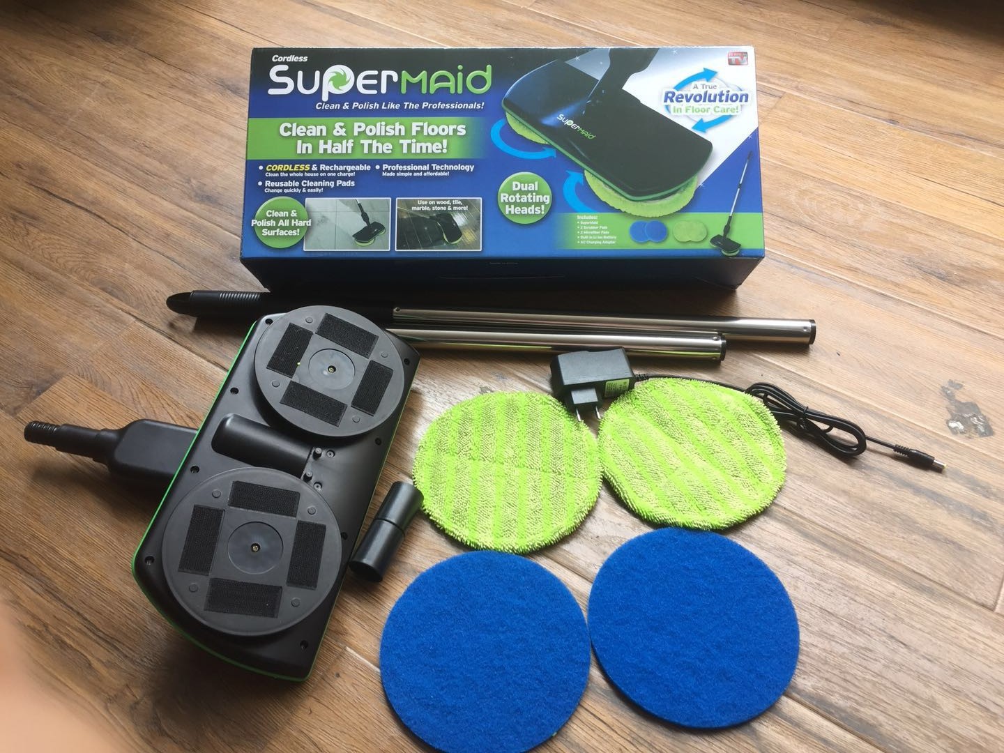 2018tv Spin Maid electric mop wireless electric rotary mop rechargeable sweeper artifact