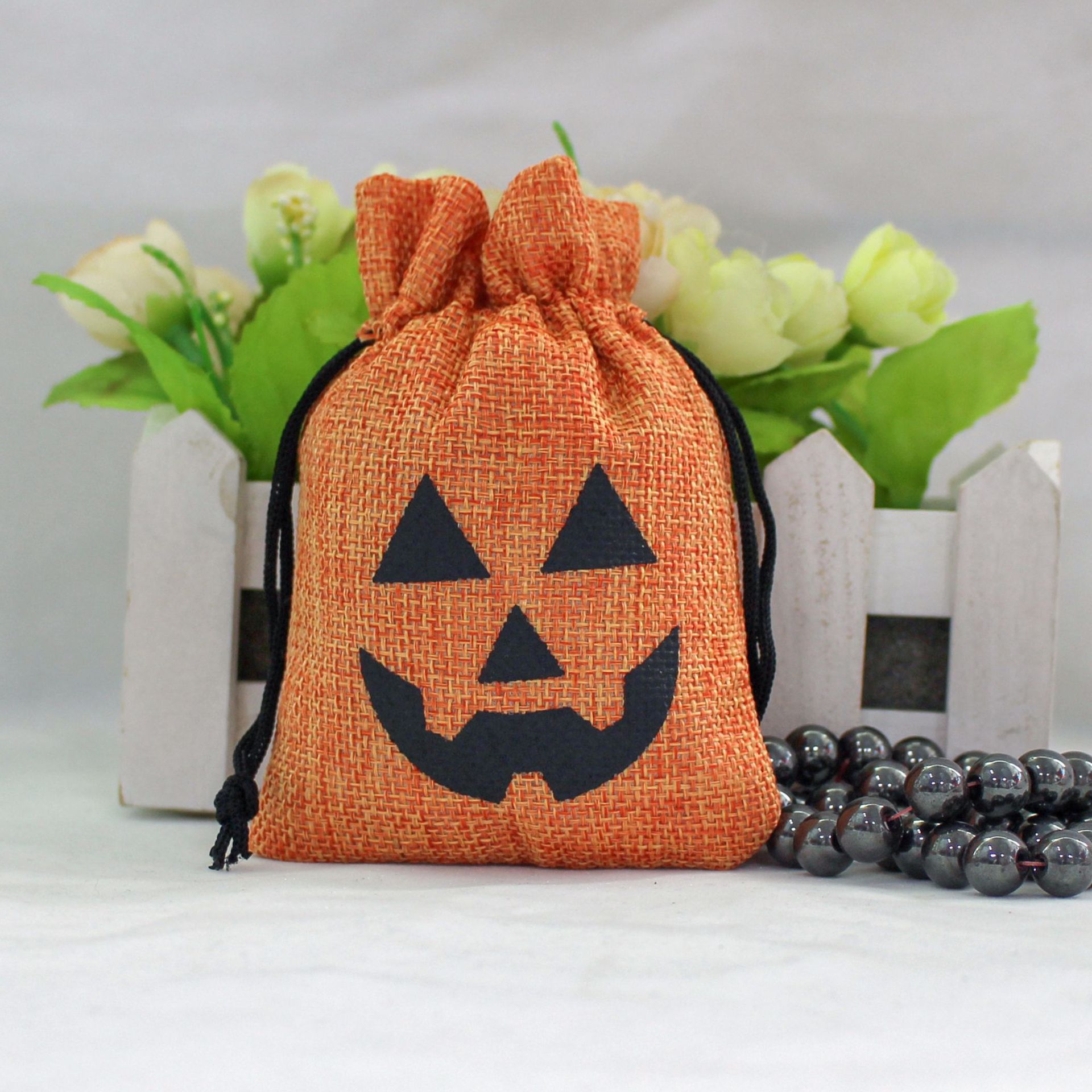 13g Weight Gift Bags Event & Party Supplies Halloween Funny Pumpkin Linen Party Gift Bags