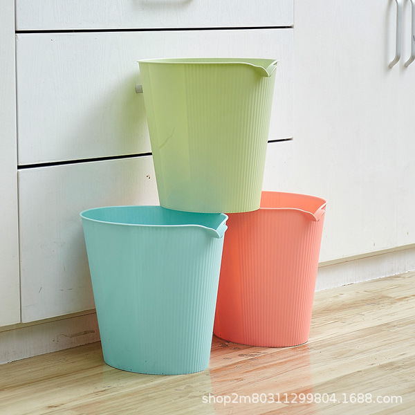 fashionable creative plastic garbage can for home use