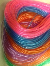 厂家直销 专业生产pvc 米线  玻璃丝 塑料丝 彩色空心管 编织绳