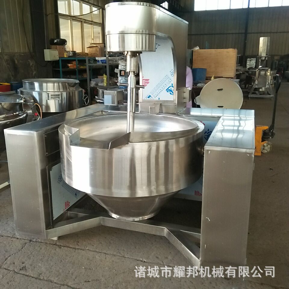 辣椒酱行星搅拌炒锅 大型火锅底料加工设备 电磁麻糖搅拌炒锅