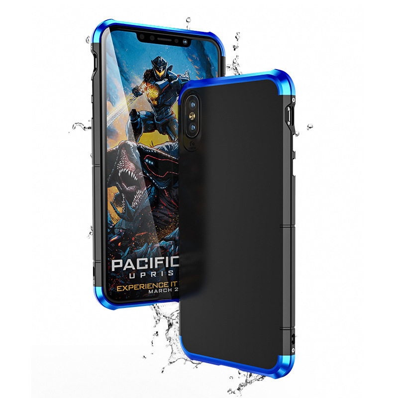 GINMIC Shield Aluminum Metal Frame Hard PC Back Cover Case for Apple iPhone XS Max & iPhone XR & iPhone XS