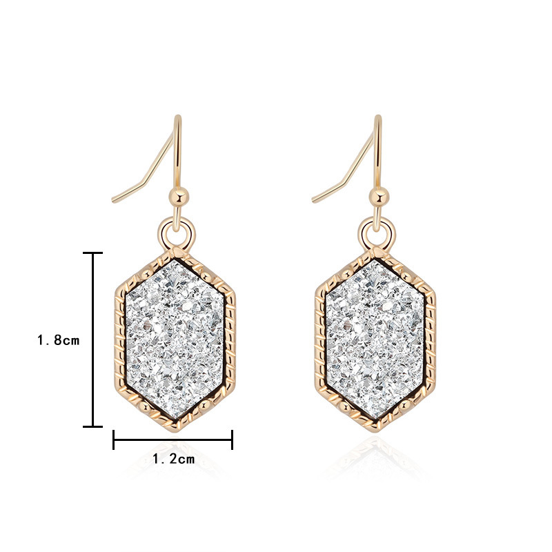 Fashion Style New Imitation Natural Stone Earrings display picture 1