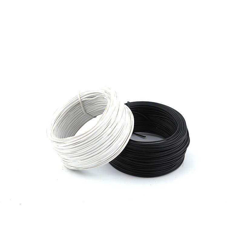扎丝 0.55 0.7 包塑铁扎丝扁铁芯捆绳100米1捆 黑/白色扎带