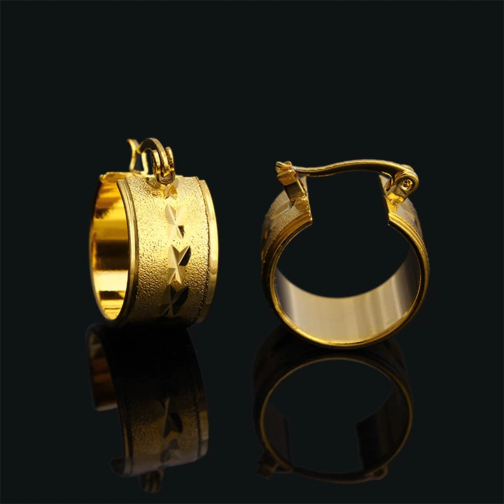 Summer copper matte earrings, (Cross-border trading), simple and elegant design