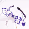 Rabbit ear satin ribbon chiffon hair hoop ultra -wide band bow head hoop head jewelry female special offer will not return