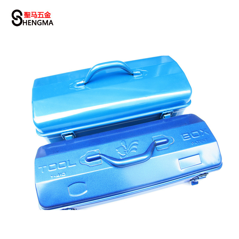 【圣马五金】Y-410 Y-430 铁皮工具箱 维修箱 手提工具箱