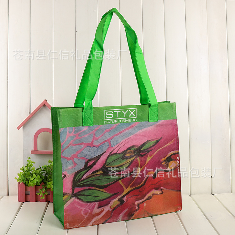热转印广告环保无纺布袋定做 印刷logo商家宣传包装手提袋